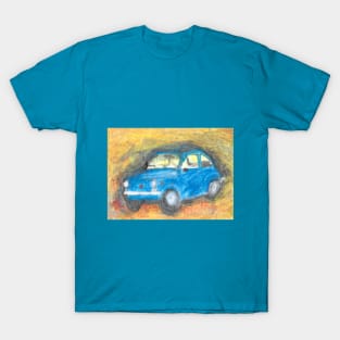 fiat 500 - blue T-Shirt